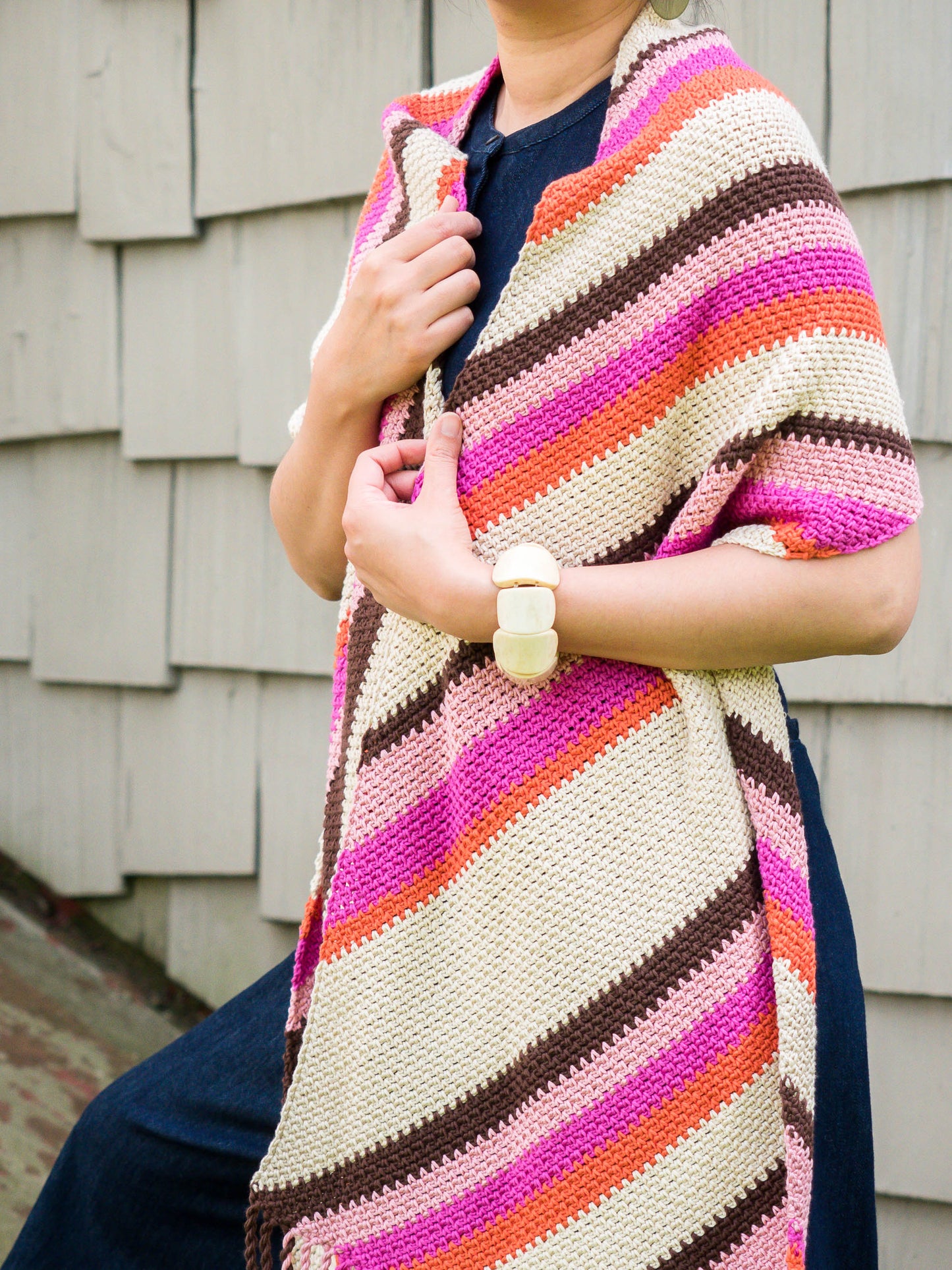 Crochet Kit - Throwback Wrap