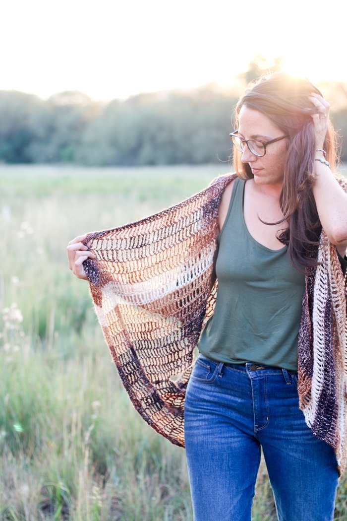 Crochet Kit  -  Serenity Draped Vest