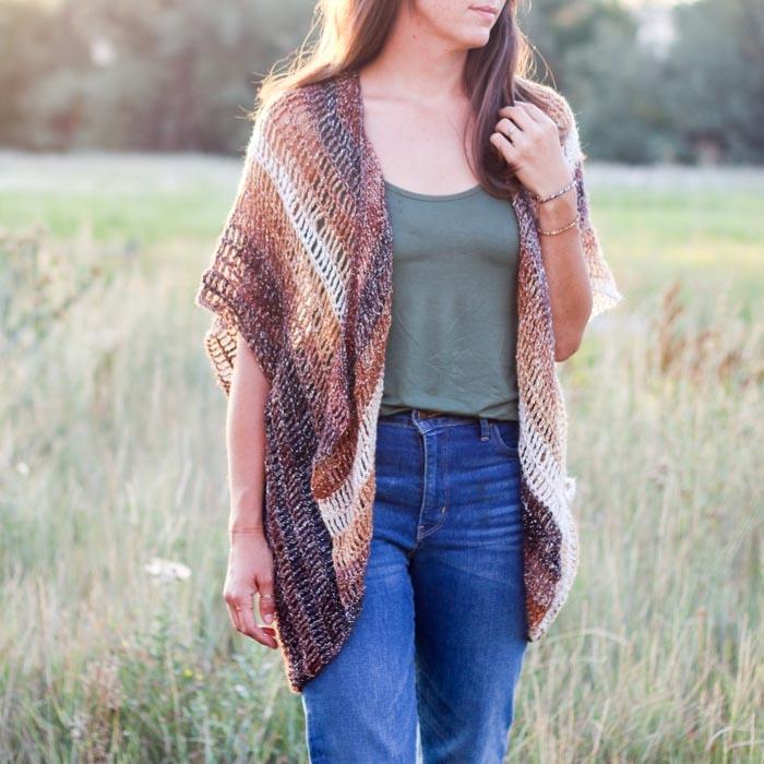Crochet Kit  -  Serenity Draped Vest