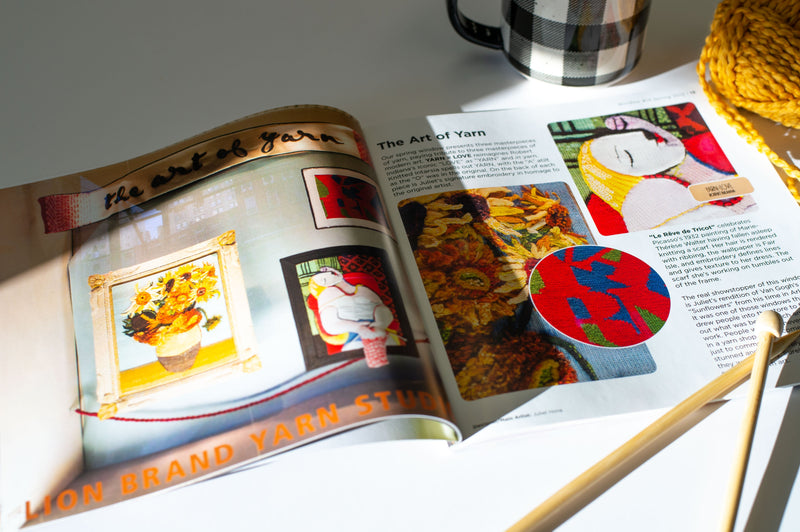 Windows of the Lion Brand® Yarn Studio