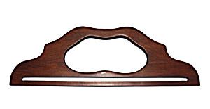 Wood Purse Handle: Dark Walnut