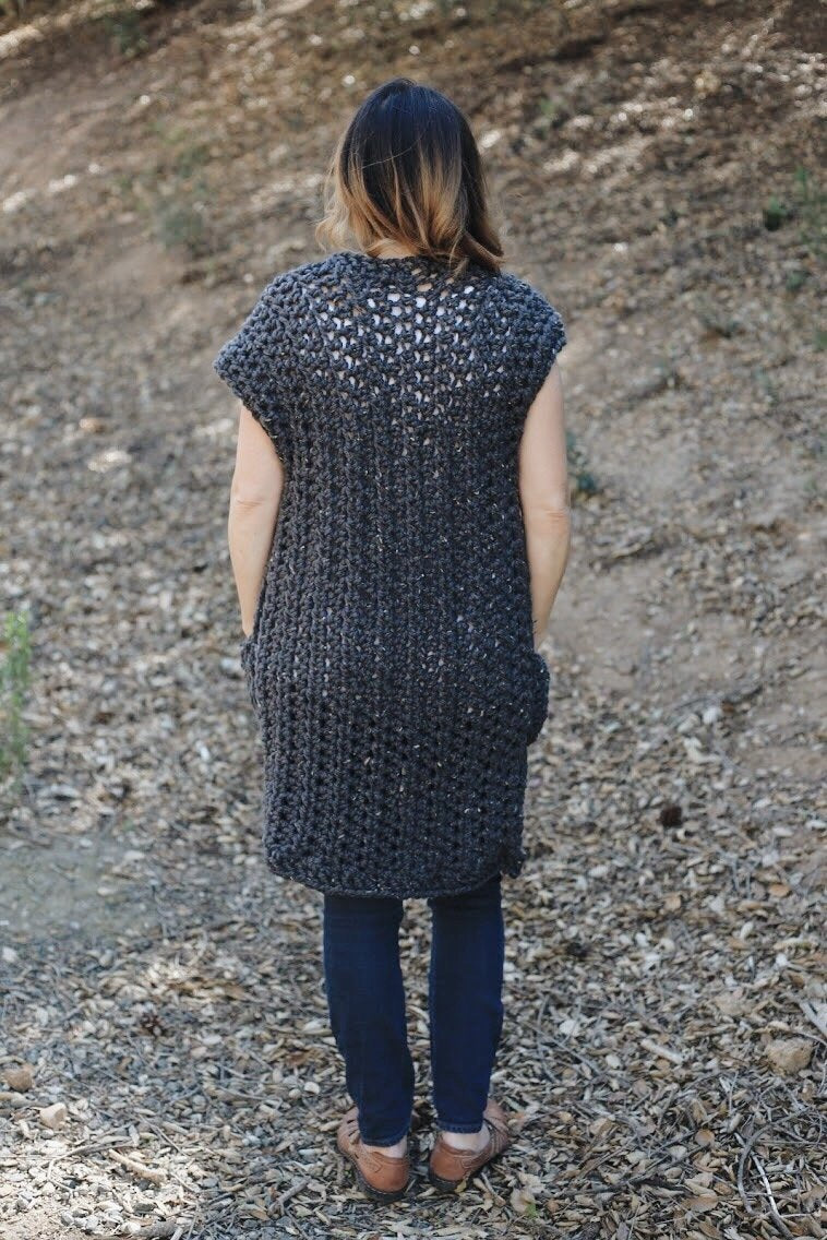 Crochet Kit - York Sleeveless Cardigan
